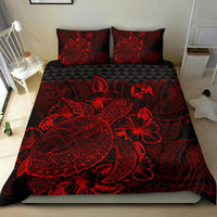 Polynesian Bedding Set - Tonga Duvet Cover Set Red Color - Polynesian Pride