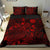 Polynesian Bedding Set - Tahiti Duvet Cover Set Red Color - Polynesian Pride