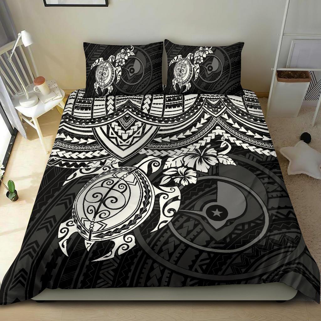 Polynesian Bedding Set - Yap Duvet Cover - White Turtle White - Polynesian Pride