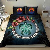 Polynesian Duvet Cover Set - Tahiti Bedding Set Polynesian Turtle Hibiscus Mother Son - Polynesian Pride