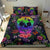 Hawaiian Skull Tropical Hibiscus Plumeria Flower Polynesian Bedding Set - Polynesian Pride