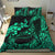 Polynesian Bedding Set - Hawaii Polynesian Duvet Cover Turquoise Humpback Whale - Polynesian Pride