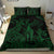 Polynesian Bedding Set - Hawaii Duvet Cover Set Hula Girl Green Green - Polynesian Pride