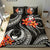 Micronesian Bedding Set - Pohnpei Duvet Cover Set - Black Plumeria - Polynesian Pride