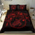 Polynesian Hawaii Bedding Set - Red Turtle Hibiscus Flower Frame Vintage - Polynesian Pride