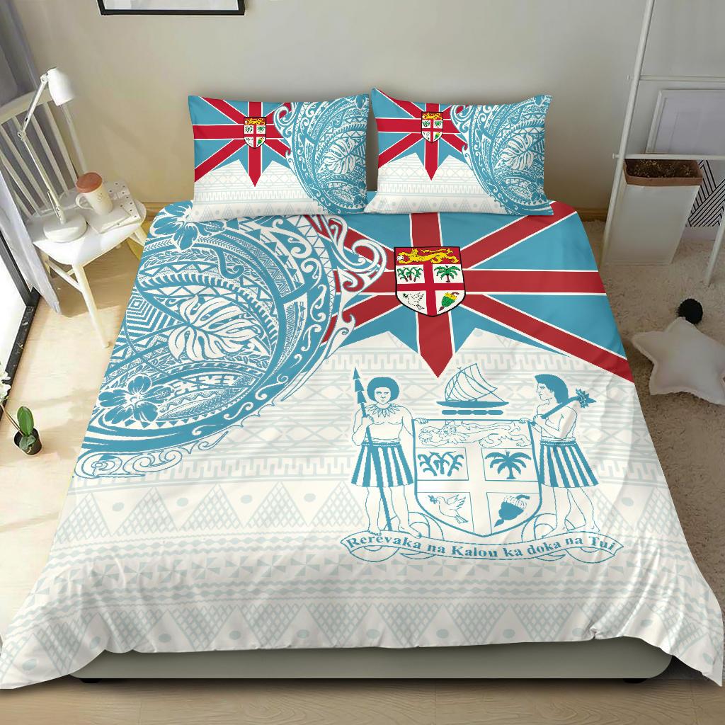 Fiji Polynesian Bedding Set - Fiji Flag Fiji Flag with Coat of Arms - Polynesian Pride