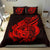 Polynesian Bedding Set - Tuvalu Duvet Cover Set Father And Son Red - Polynesian Pride