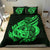 Polynesian Bedding Set - Tonga Duvet Cover Set Father And Son Green - Polynesian Pride