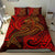 American Samoa Bedding Set - Red Shark Polynesian Tattoo - Polynesian Pride