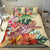 Hawaii Bedding Set - Hawaii Tropical Hibiscus Plumeria Turtle Beige Bedding Set - Polynesian Pride