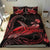 Turtle Polynesian Bedding Set Mix Hibiscus Red - Polynesian Pride