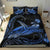 Turtle Polynesian Bedding Set Mix Hibiscus Blue - Polynesian Pride