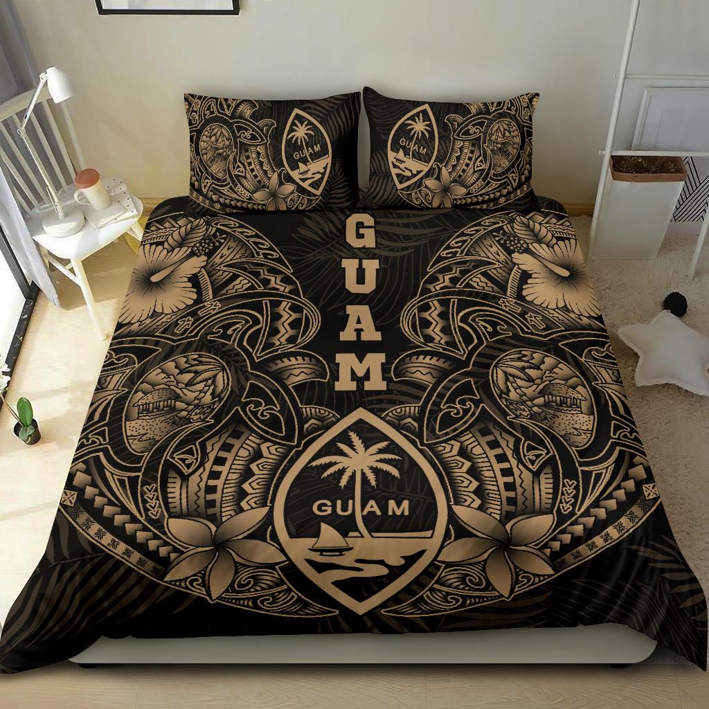 Polynesian Bedding Set - Guam Duvet Cover Sets - Beige Turtle Homeland BEIGE - Polynesian Pride