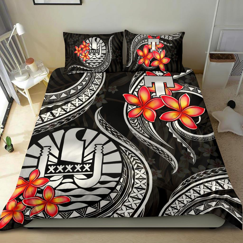 Polynesian Bedding Set - Tahiti Duvet Cover Set - White Plumeria WHITE - Polynesian Pride