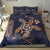 Personalized - Hawaii Kakau Polynesian Turtle Map Bedding Set - Indigo - Polynesian Pride