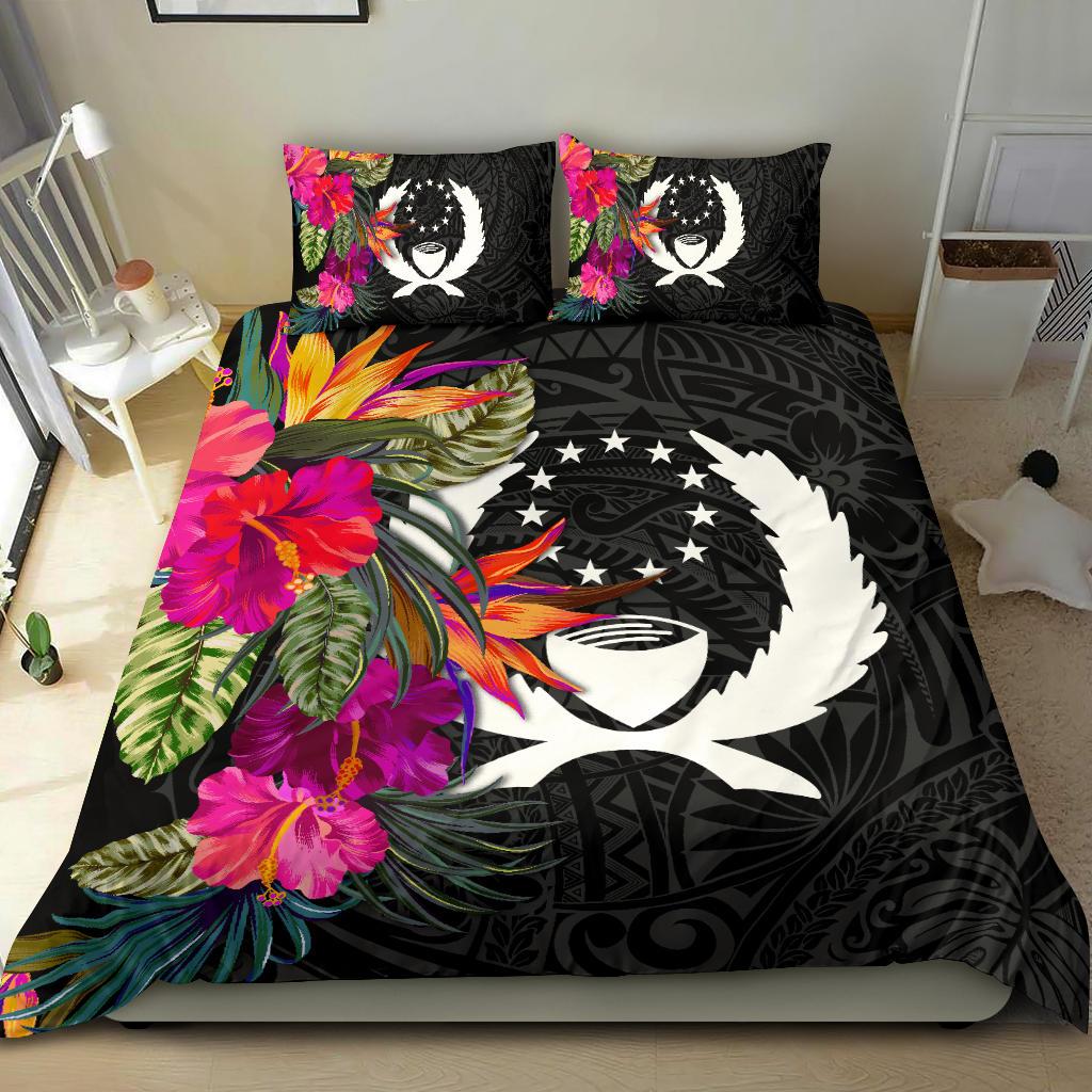 Pohnpei Bedding Set - Polynesian Hibiscus Pattern - Polynesian Pride