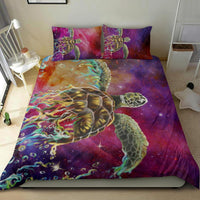 Hawaii Sea Turtle Water Color Travel Galaxy Bedding Set - Polynesian Pride