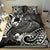 Tonga Bedding Set - White Shark Polynesian Tattoo White - Polynesian Pride