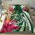 Hawaii Polynesian Turtle Tropical Hibiscus Plumeria Bedding Set - Green - Polynesian Pride