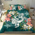 Tonga Polynesian Bedding Set - Turtle with Plumeria Black - Polynesian Pride