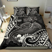 Fiji Bedding Set - White Shark Polynesian Tattoo White - Polynesian Pride