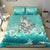 Maori Manaia The Blue Sea Bedding Set, Turquoise - Polynesian Pride