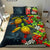 Kanaka Maoli (Hawaiian) Bedding set - Sea Turtle Tropical Hibiscus And Plumeria Reggae - Polynesian Pride