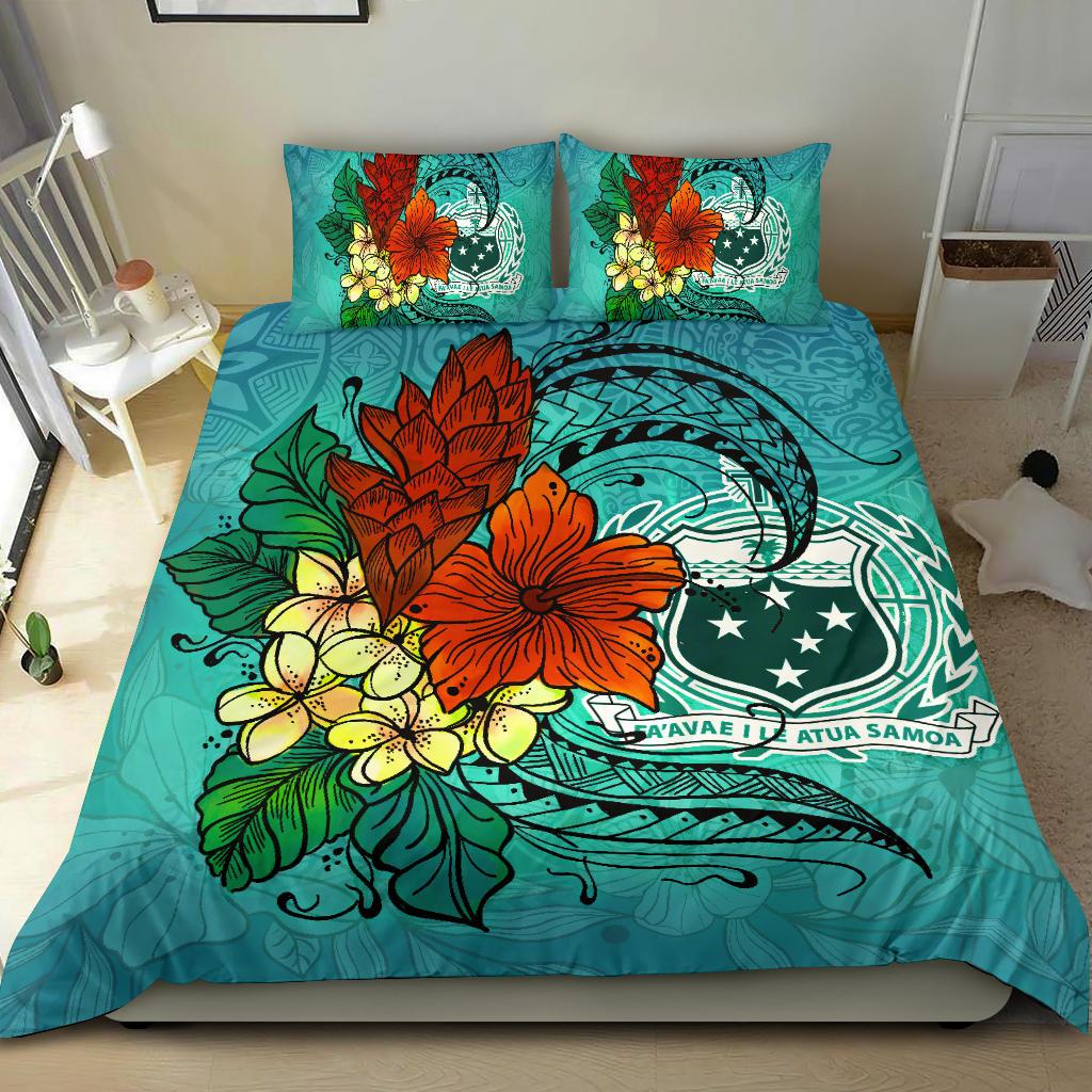 Samoa Bedding Set - Tropical Flowers Style - Polynesian Pride