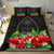 Guam Polynesian Bedding Set Black Hibiscus - Polynesian Pride