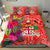 Fiji Bedding Set - Hibiscus Polynesian Pattern Red Version - Polynesian Pride