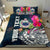 Samoa Custom Personalised Bedding Set - Summer Vibes Blue - Polynesian Pride