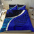 Paua Shell Maori Silver Fern Bedding Set, Cobalt - Polynesian Pride