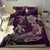 Hawaii Tropical Hibiscus Aumakua Personalized Bedding Set - Lucas Style - Purple - Polynesian Pride