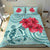 Hawaii Bedding Set - Hawaii Polynesian Turtle Hibiscus Blue Bedding Set - Bless Style - Polynesian Pride