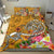 Polynesian Bedding Set - Turtle Plumeria Gold Color Gold - Polynesian Pride