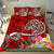 Polynesian Bedding Set - Turtle Plumeria Red Color Red - Polynesian Pride