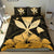 Hawaiian Kanaka Bedding Set Hibiscus Polynesian Love Gold - Polynesian Pride