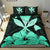 Hawaiian Kanaka Bedding Set Hibiscus Polynesian Love Turquoise - Polynesian Pride