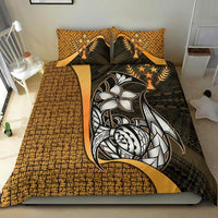 Kosrae Micronesian Bedding Set Gold - Turtle With Hook - Polynesian Pride
