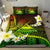 American Samoa Bedding Set - Seal Of American Samoa With Plumeria Flowers - Polynesian Pride