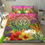 Kosrae Polynesian Bedding Set - Manta Ray Tropical Flowers - Polynesian Pride