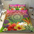 Palau Polynesian Bedding Set - Manta Ray Tropical Flowers - Polynesian Pride