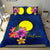 Polynesian Bedding Set - Palau Duvet Cover Set Floral With Seal Blue - Polynesian Pride