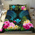 Polynesian Bedding Set - Hawaii Duvet Cover Blue Kanaka Maoli Hibiscus Plumeria Coconut BLUE - Polynesian Pride