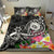 Hawaii Polynesian Bedding Set - Hawaii Seal With Turtle Plumeria (Black) - Polynesian Pride