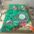 Hawaii Polynesian Bedding Sets - Hawaii Seal With Turtle Plumeria (Turquoise) - Polynesian Pride