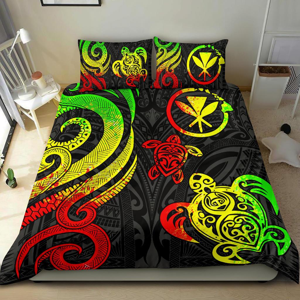 Polynesian Hawaii Bedding Set - Reggae Tentacle Turtle REGGAE - Polynesian Pride