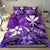 Polynesian Hawaii Bedding Set - Turtle, Hibiscus and Pineapple Purple Purple - Polynesian Pride