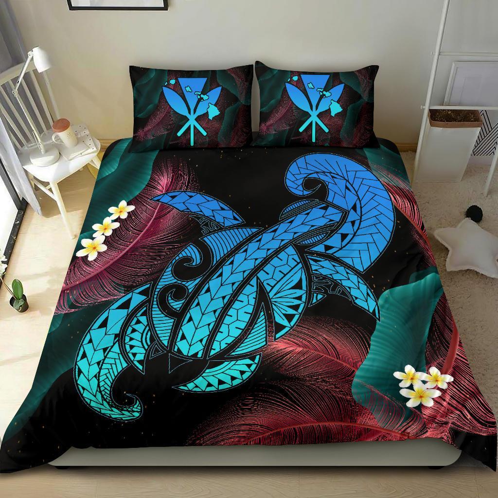 Hawaii Turtle Polynesian Tropical Bedding Set - Ghia Style Turquoise - Polynesian Pride