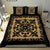 Hawaii Bedding Set Royal Pattern - Black And Gold - Polynesian Pride